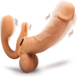 Strapless Double Ended Vibrating Dildo 9 Mode G Spot Clitoral Stimulator for Female Couples 9