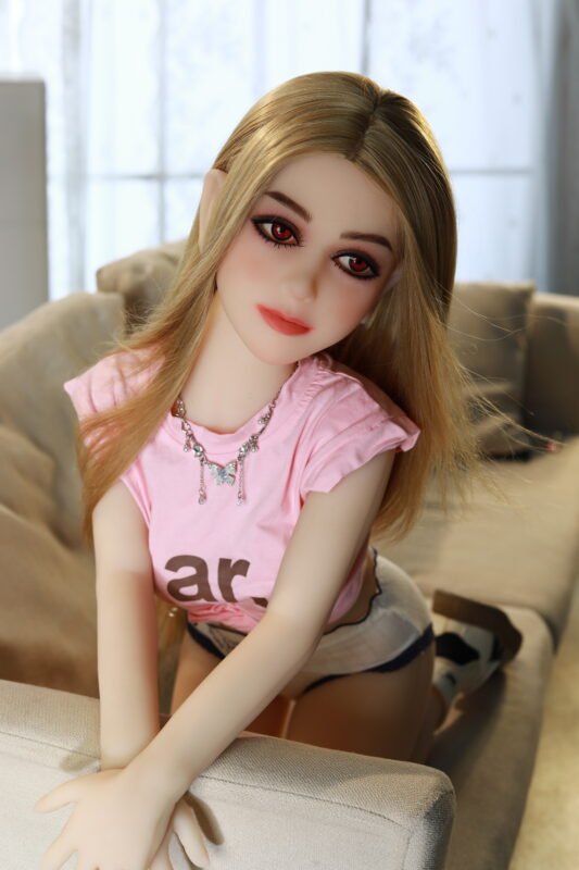 100cm cute anime sex doll skinny small breasts young looking 5
