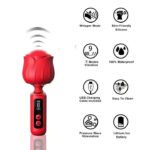 Rose Hand-Klitorisstimulator – 9 Modi • Flüsterleise • IPX7 – Bild 5